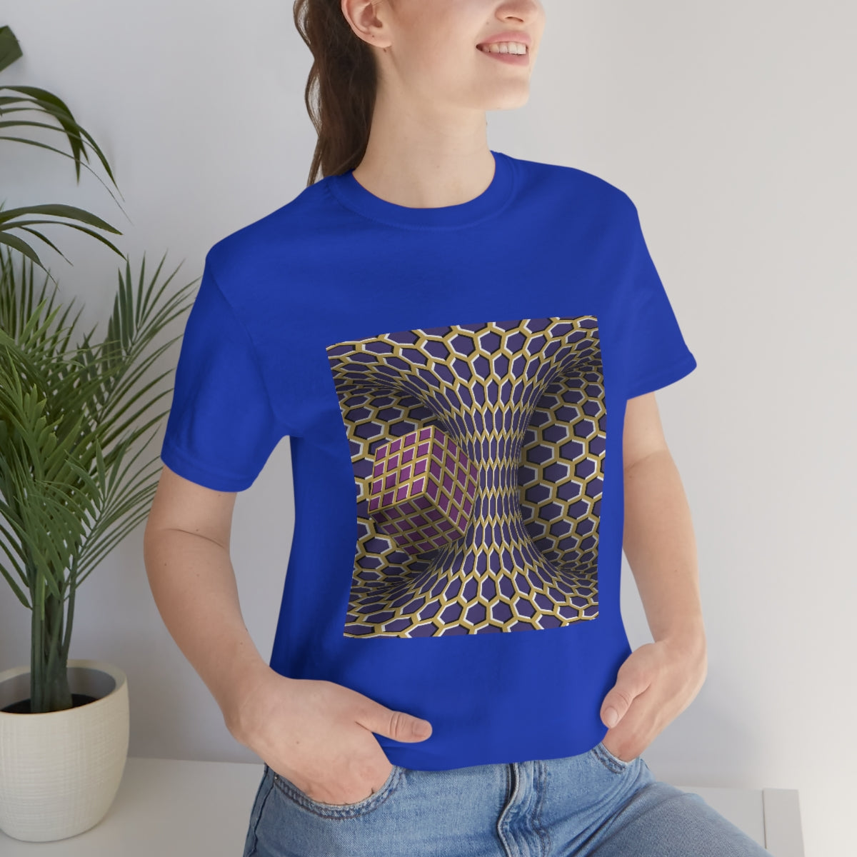 Unisex Jersey Short Sleeve Tee "Optical illusion Cube"