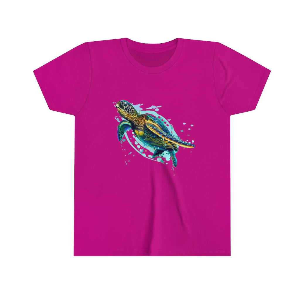 Youth Short Sleeve Tee "Sea colorful turtle"