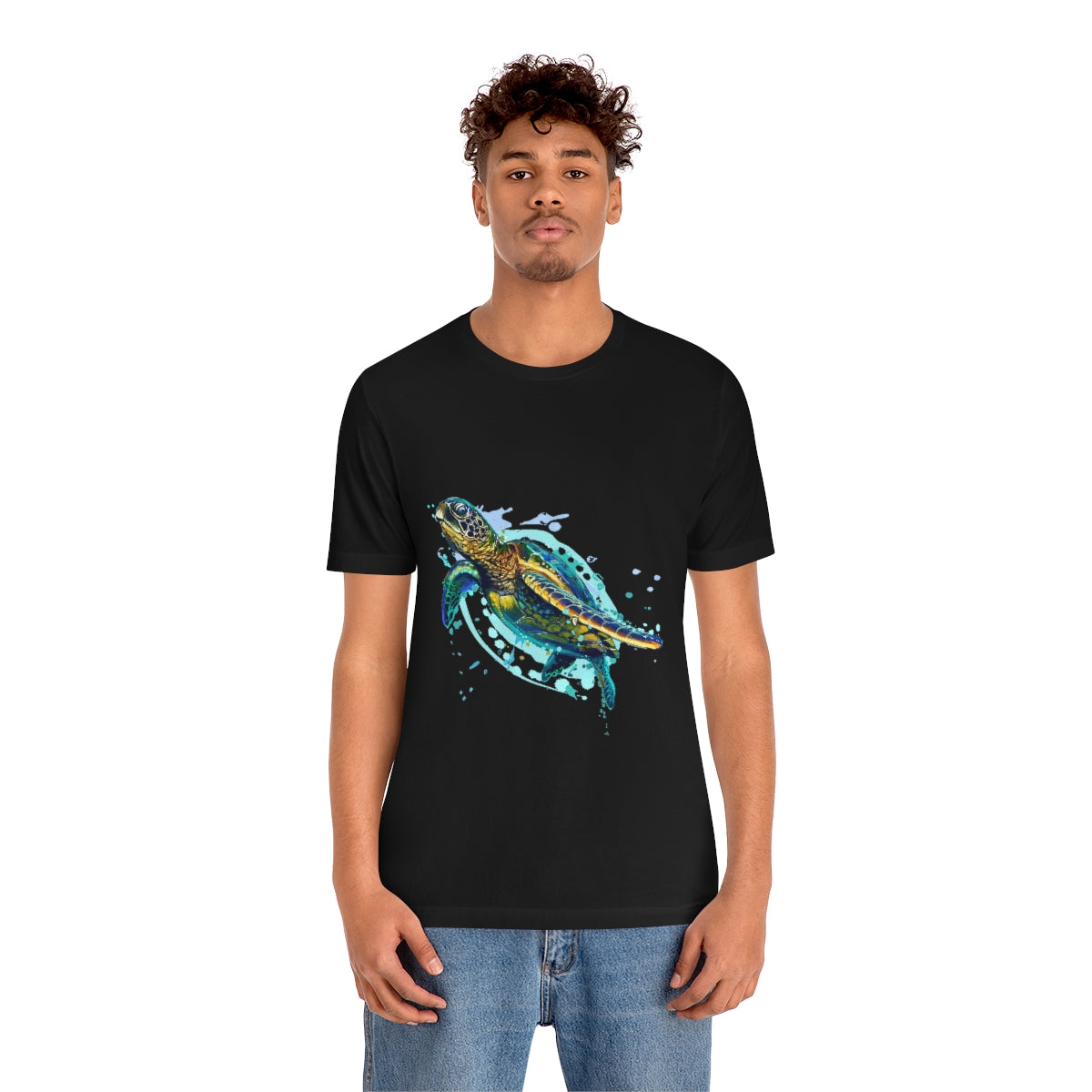 Unisex Jersey Short Sleeve Tee "Sea colorful turtle"