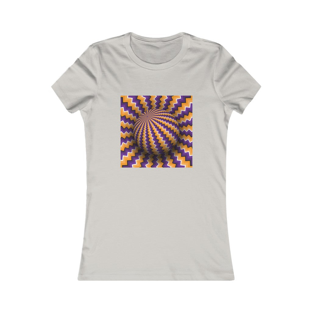 Women's Favorite Tee "Optical illusion Purple sphere"