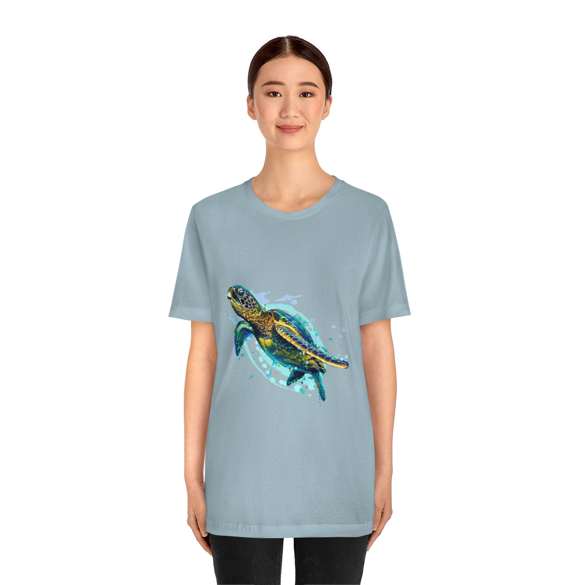 Unisex Jersey Short Sleeve Tee "Sea colorful turtle"