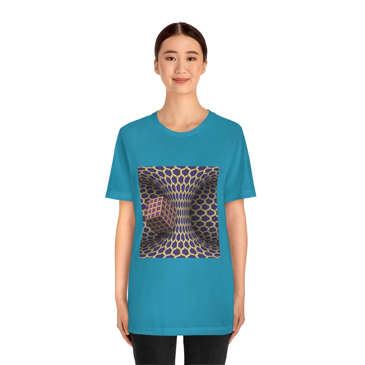 Unisex Jersey Short Sleeve Tee "Optical illusion Cube"
