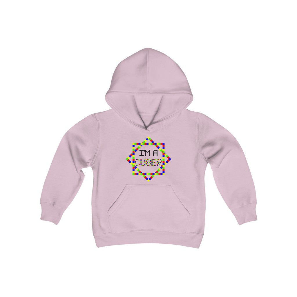 Youth Heavy Blend Hooded Sweatshirt "I'm a cuber"