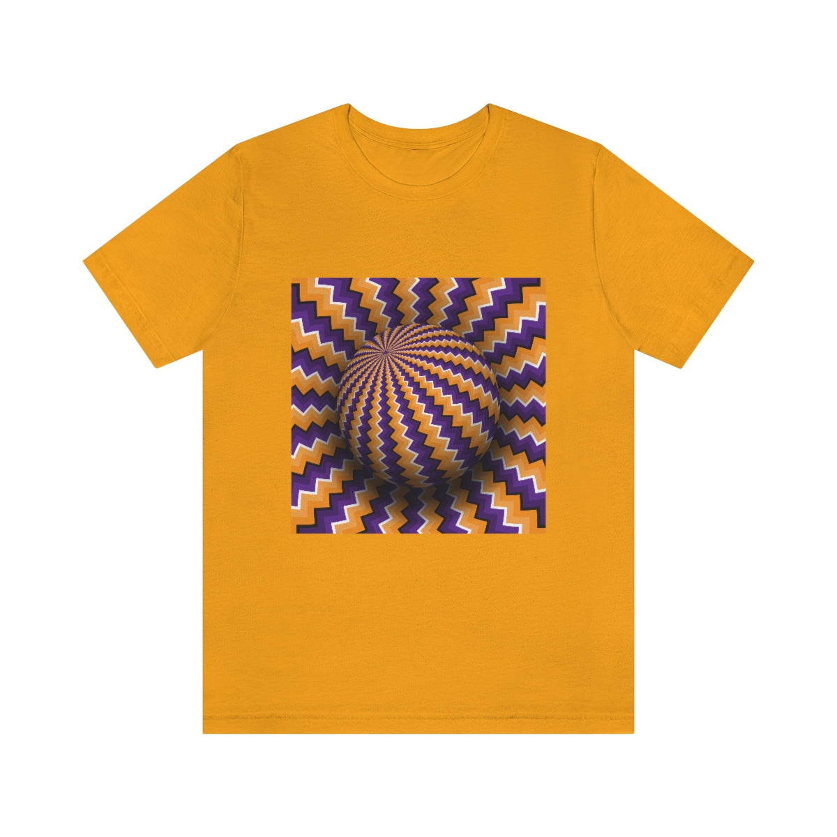Unisex Jersey Short Sleeve Tee "Optical illusion Purple sphere"