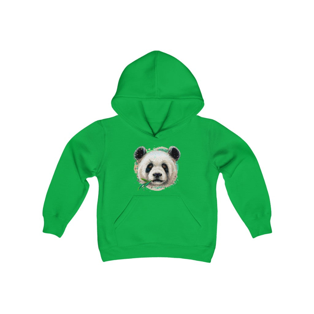 Youth Heavy Blend Hooded Sweatshirt "Colorful panda"