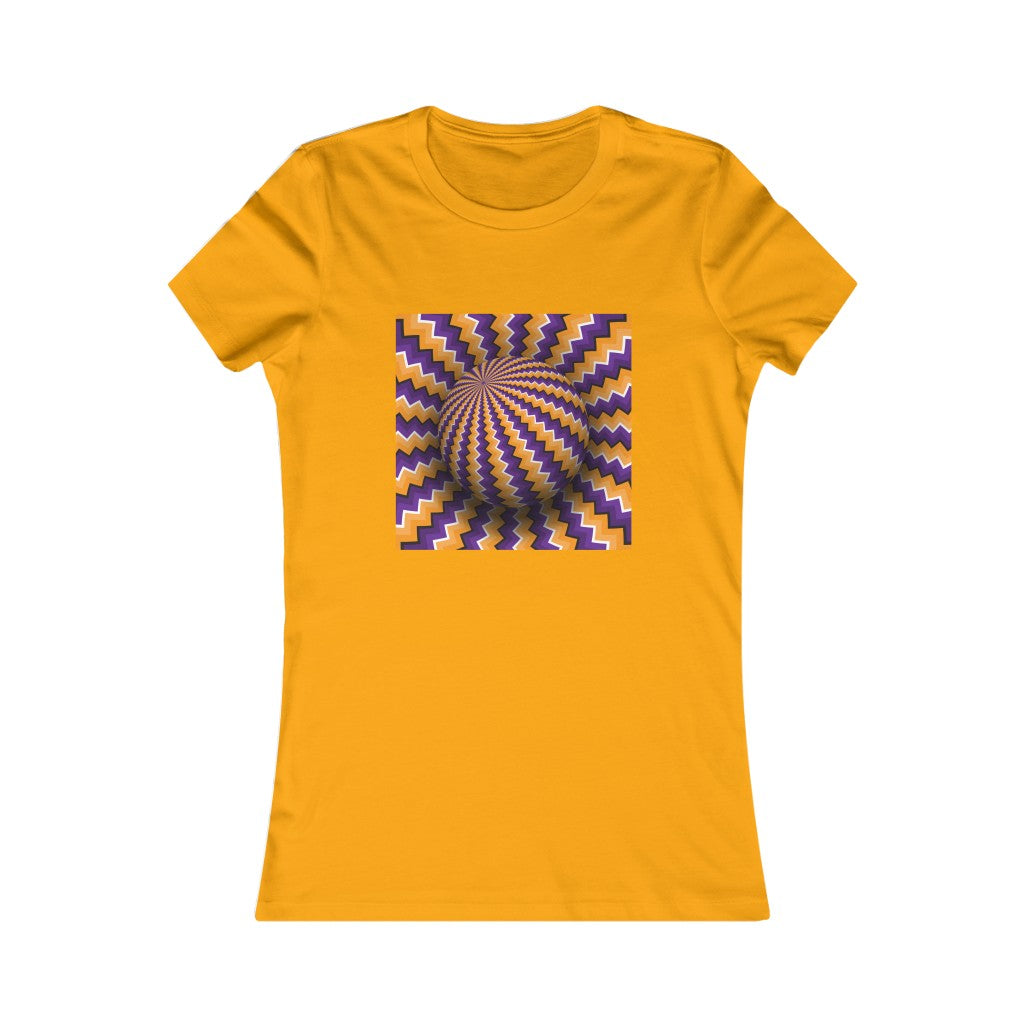 Women's Favorite Tee "Optical illusion Purple sphere"