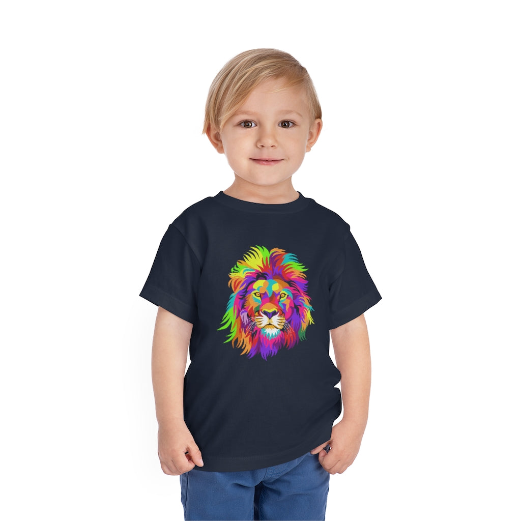 Kids Short Sleeve Tee "Colourful Lion"