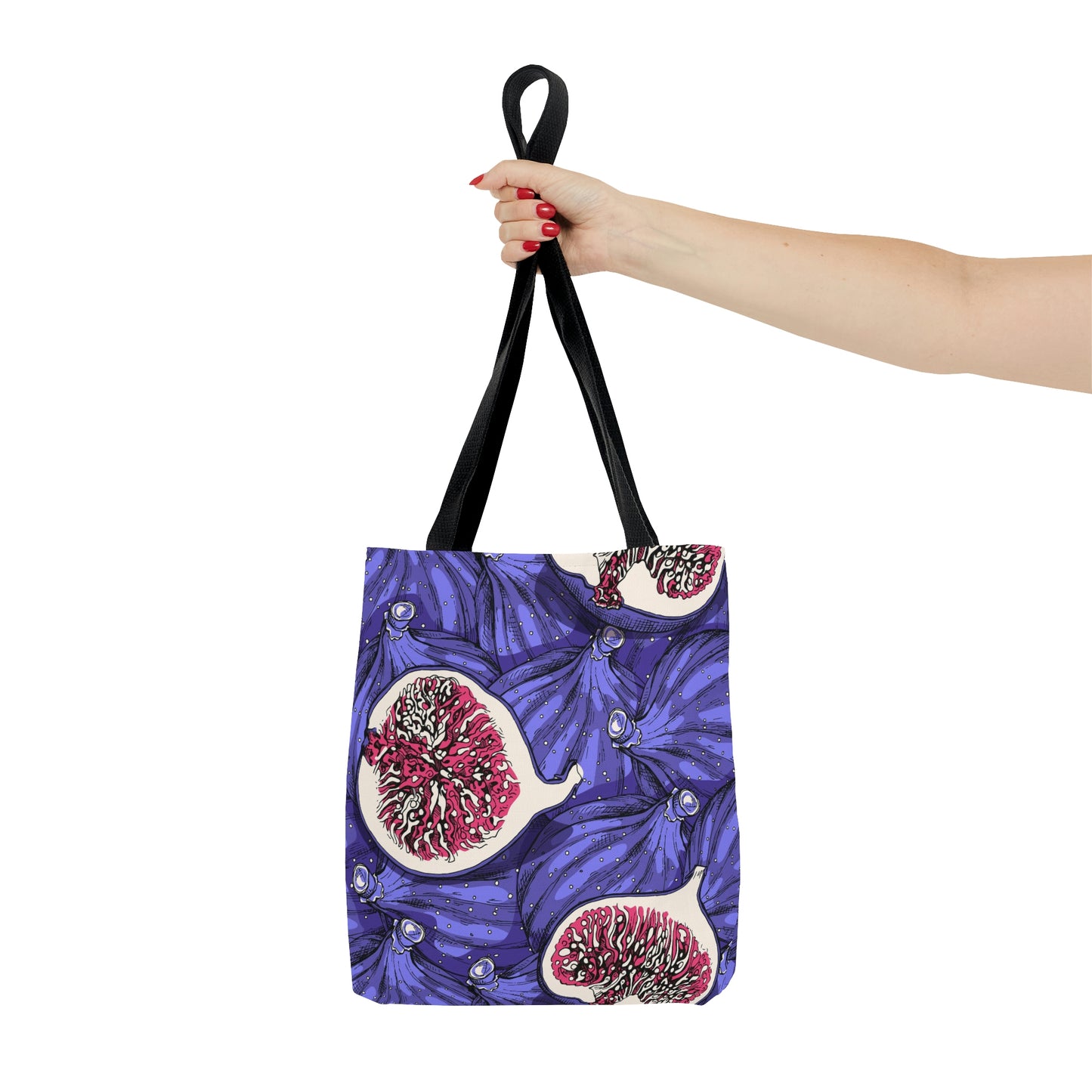 AOP Tote Bag "Fig fruits, whole and half "