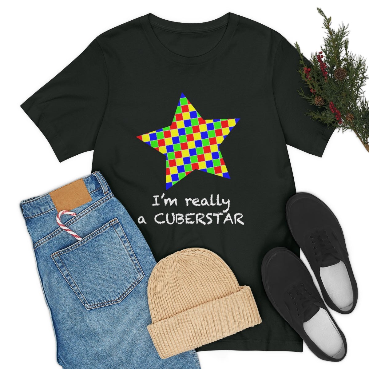 Unisex Jersey Short Sleeve Tee "I'm really a cuberstar"