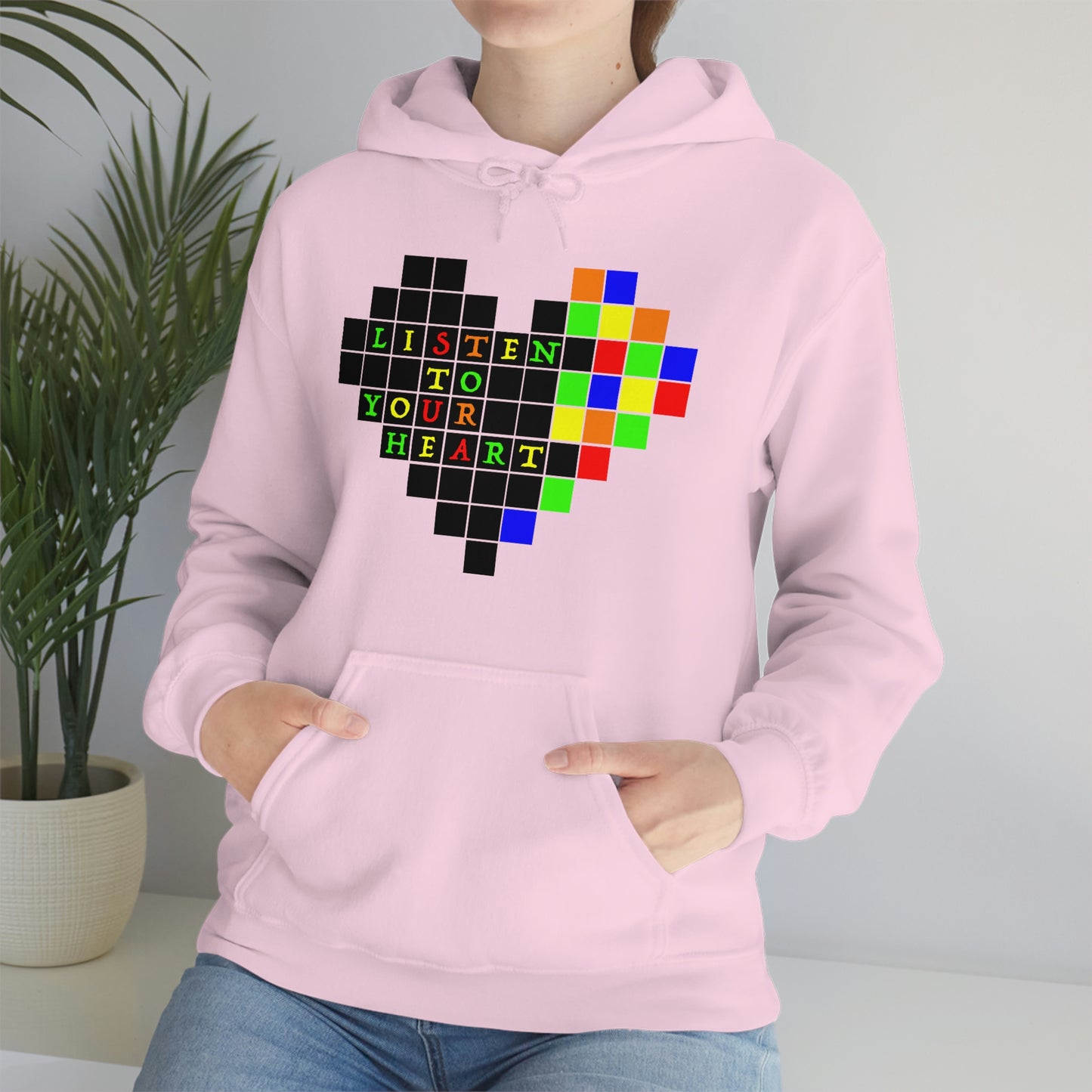 Unisex Heavy Blend™ Hooded Sweatshirt "Listen to your heart"