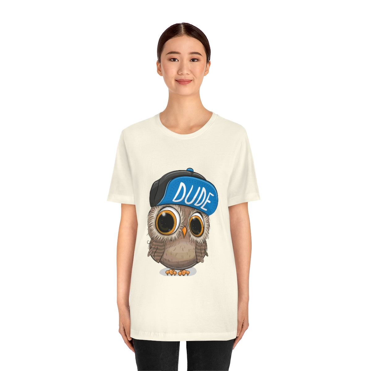 Unisex Jersey Short Sleeve Tee "Cute Cartoon Owl in a cap"