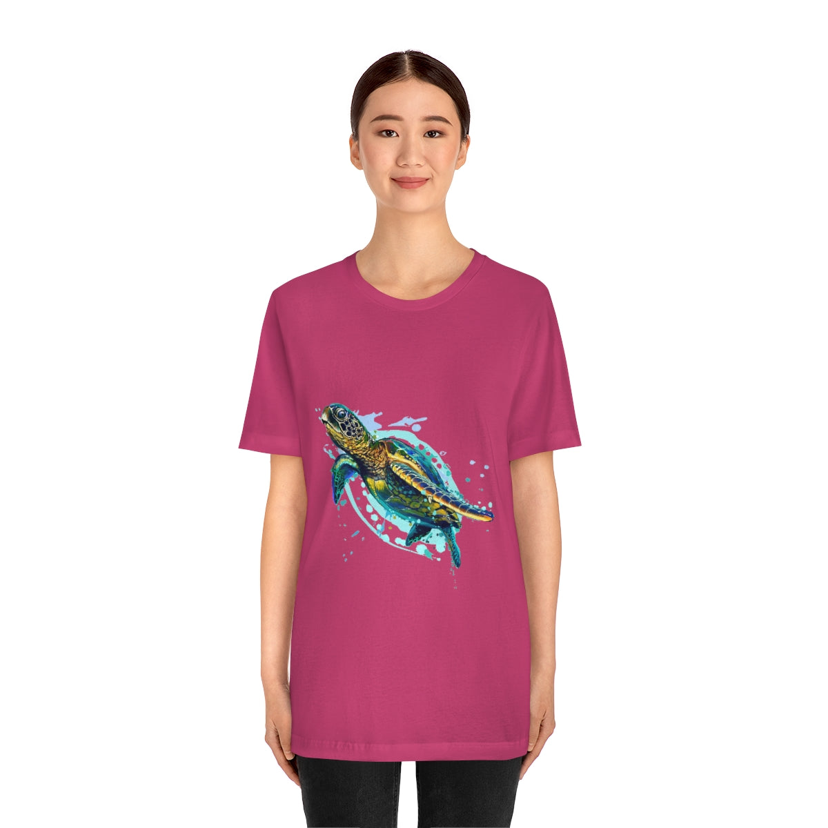 Unisex Jersey Short Sleeve Tee "Sea colorful turtle"