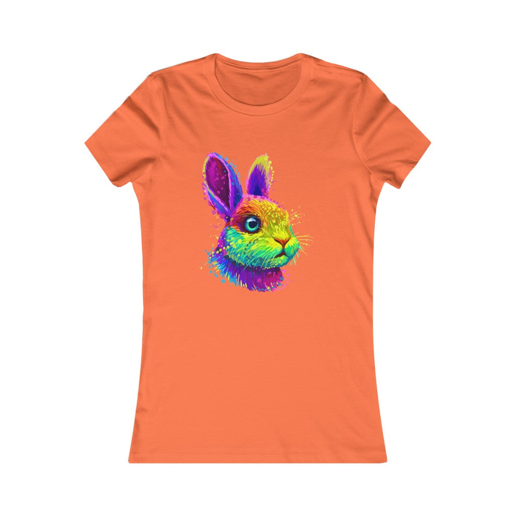 Women's Favorite Tee "Abstract colorful little rabbit"