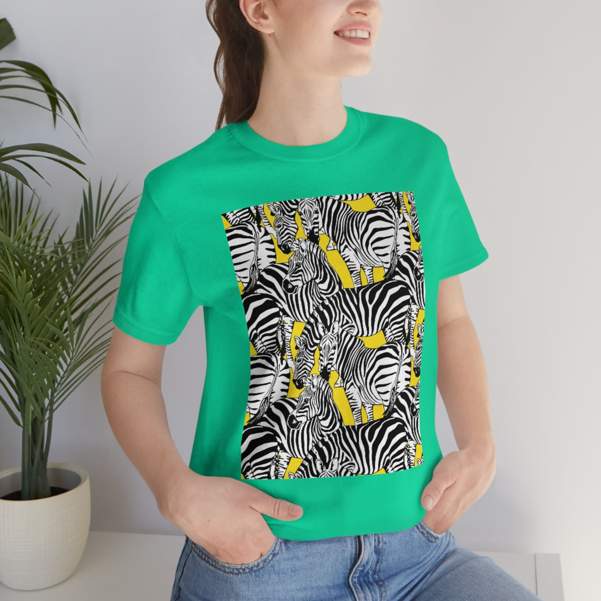 Unisex Jersey Short Sleeve Tee "Colorful zebras"
