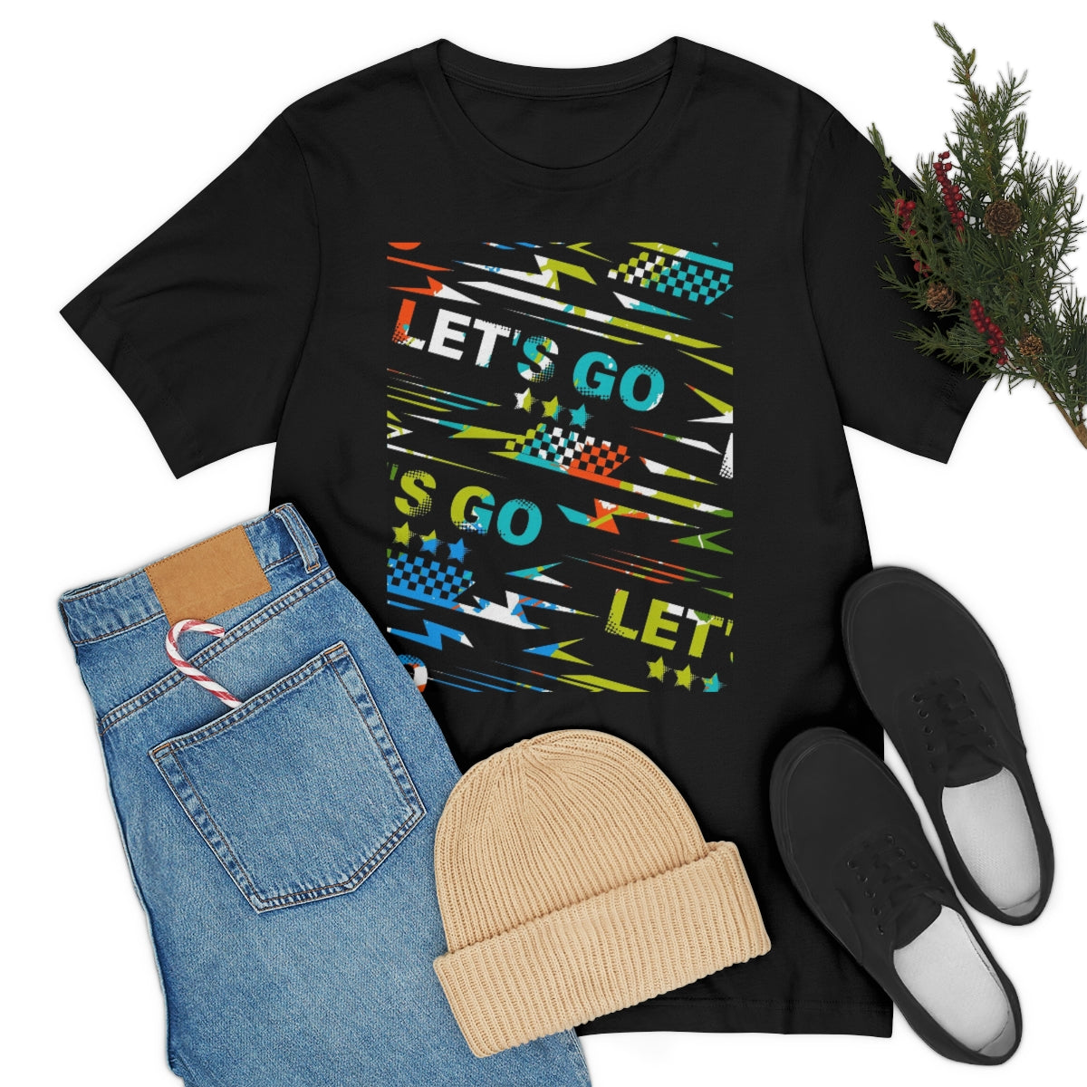 Unisex Jersey Short Sleeve Tee "Let's go"