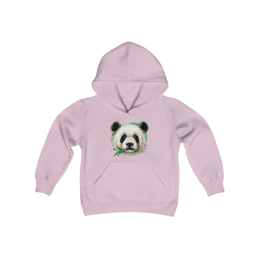Youth Heavy Blend Hooded Sweatshirt "Colorful panda"
