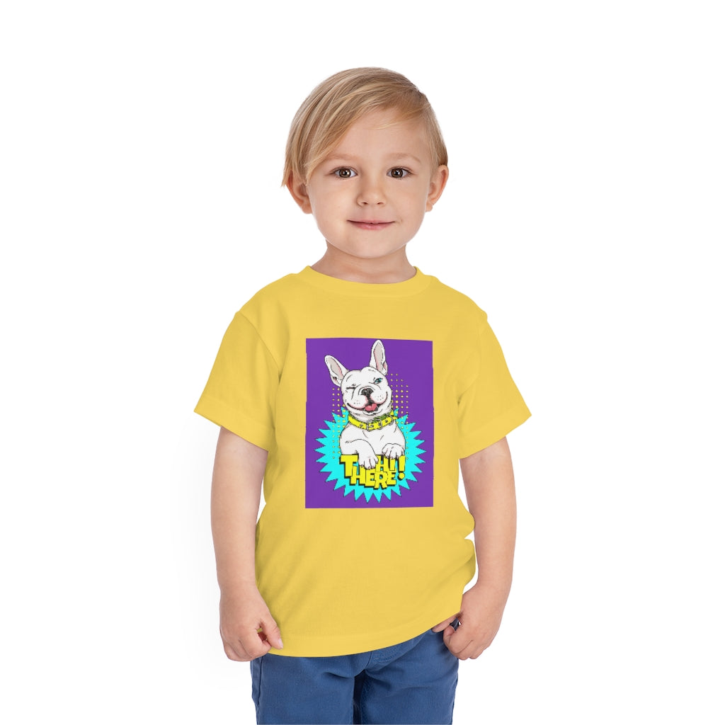 Kids Short Sleeve Tee "French bulldog Hi there!"