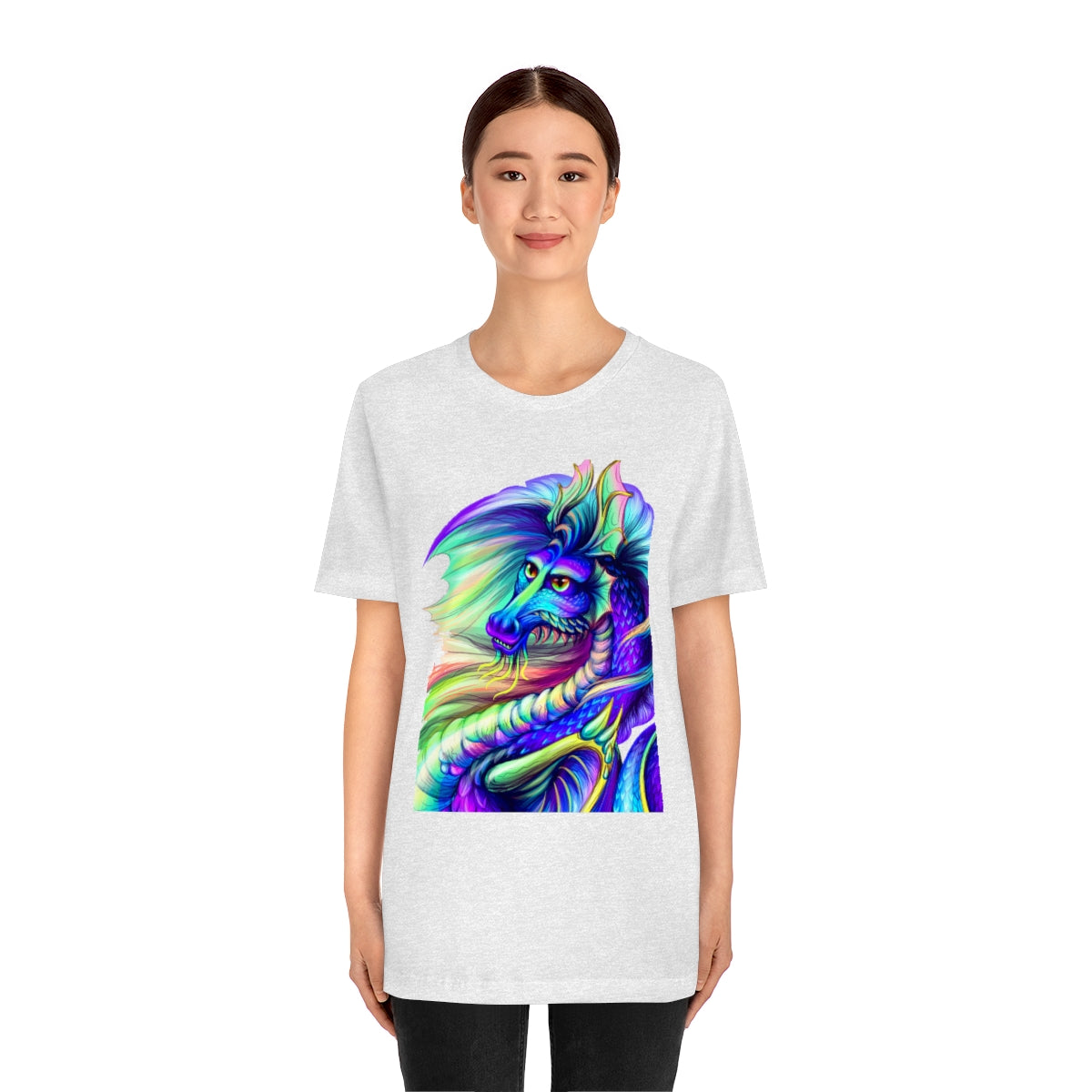 Unisex Jersey Short Sleeve Tee "Multi-colored dragon"