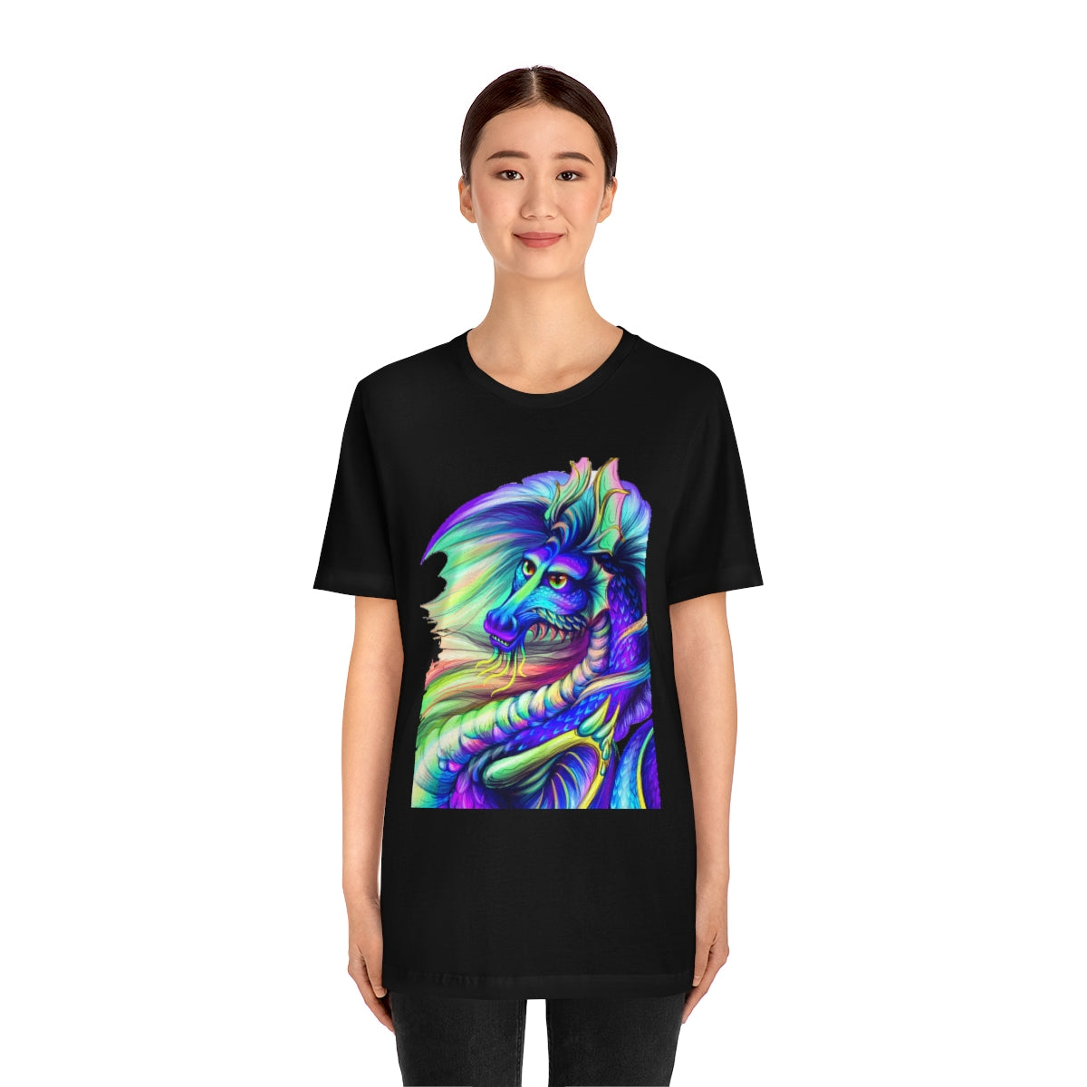 Unisex Jersey Short Sleeve Tee "Multi-colored dragon"