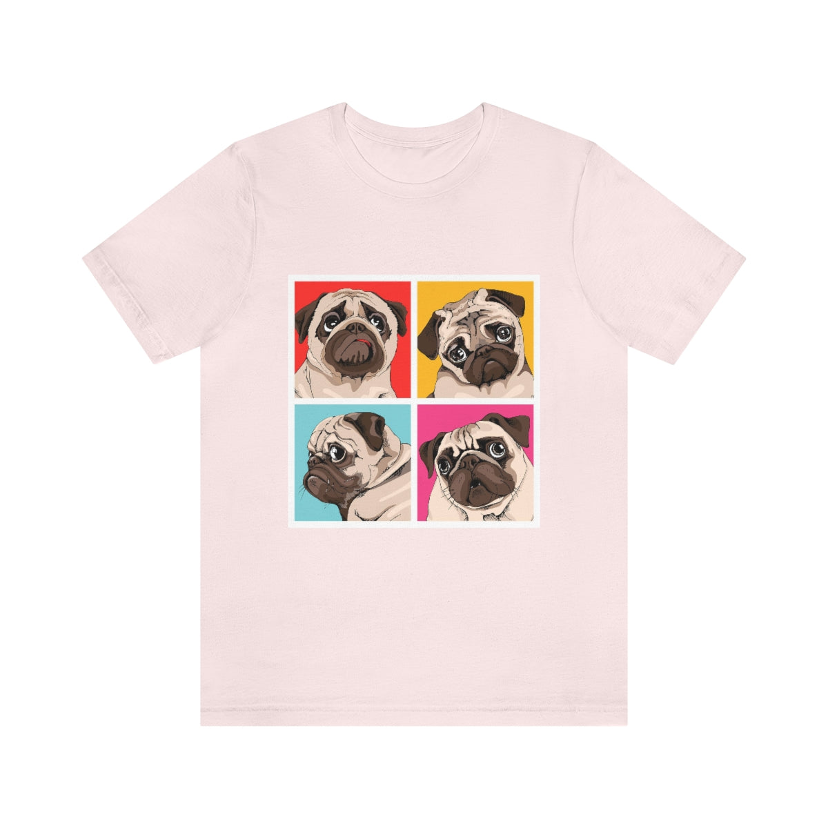 Unisex Jersey Short Sleeve Tee "Four Pugs"