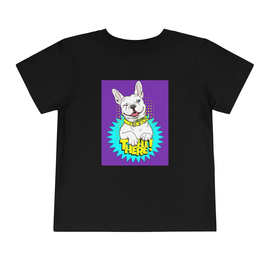 Kids Short Sleeve Tee "French bulldog Hi there!"