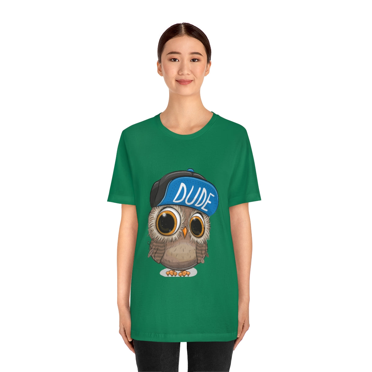 Unisex Jersey Short Sleeve Tee "Cute Cartoon Owl in a cap"