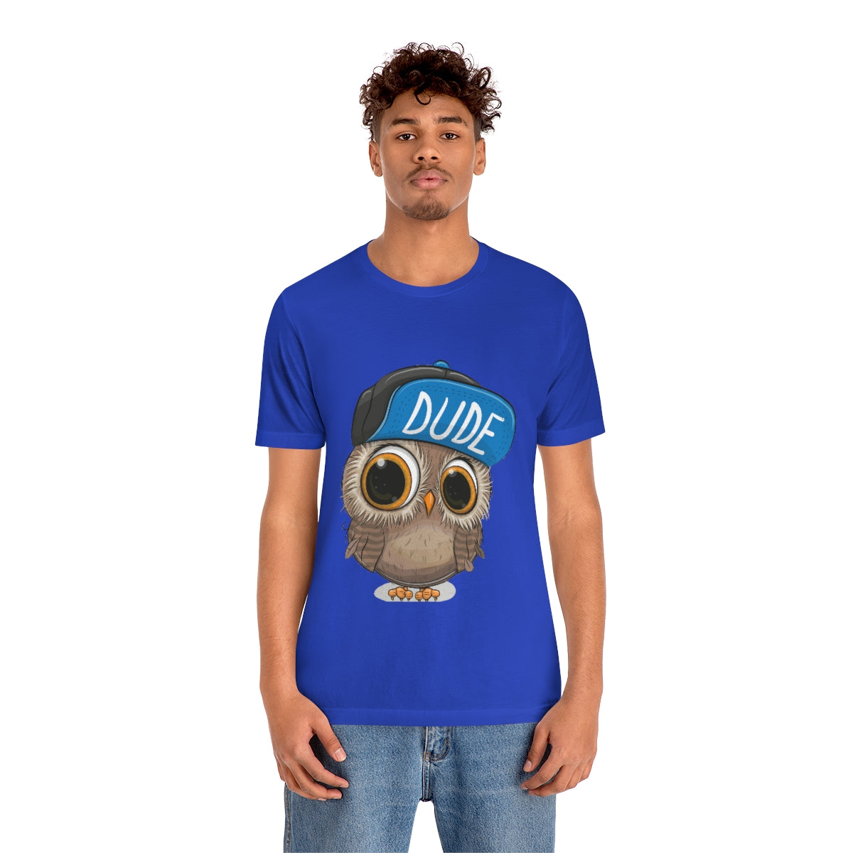 Unisex Jersey Short Sleeve Tee "Cute Cartoon Owl in a cap"