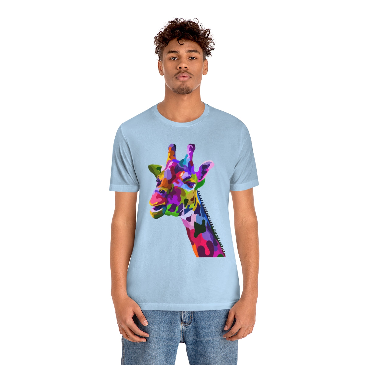 Unisex Jersey Short Sleeve Tee "Abstract colorful geraffe"