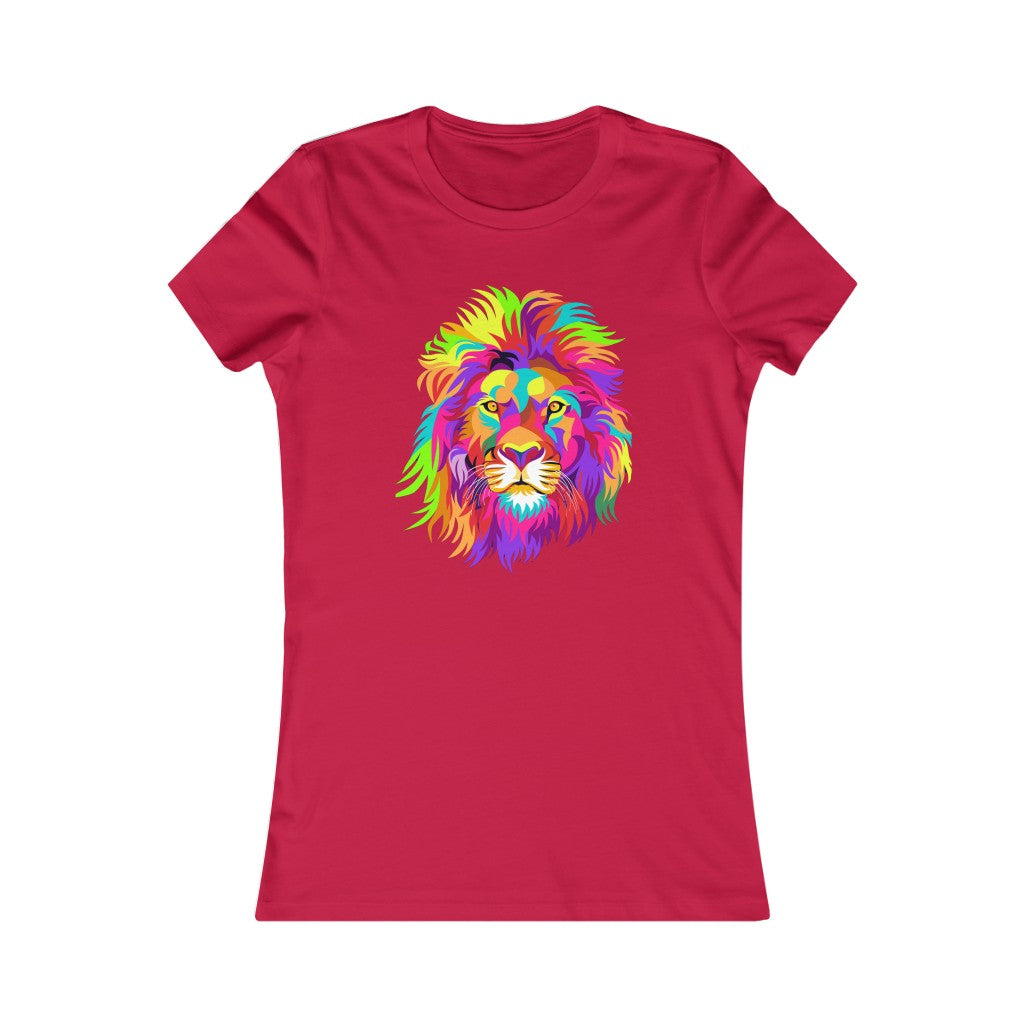 Women's Favorite Tee "Colourful Lion"