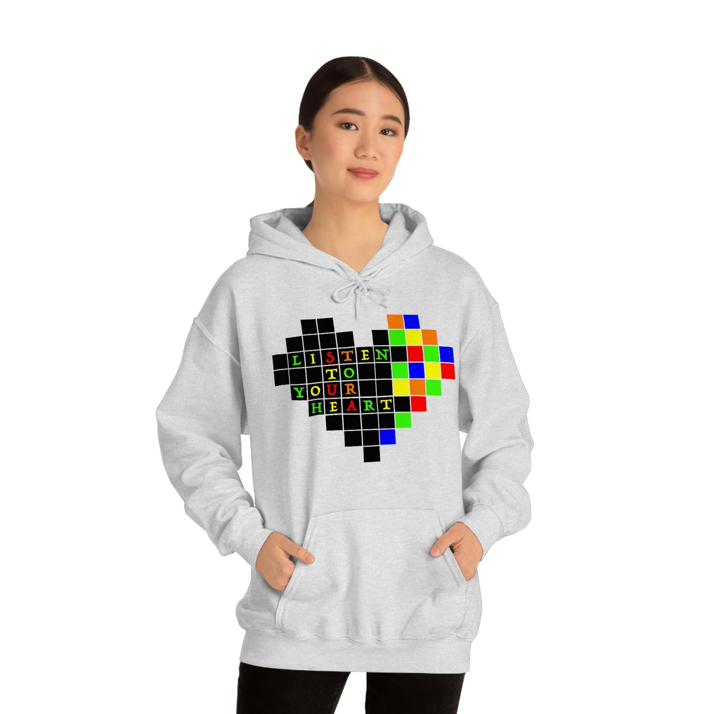 Unisex Heavy Blend™ Hooded Sweatshirt "Listen to your heart"