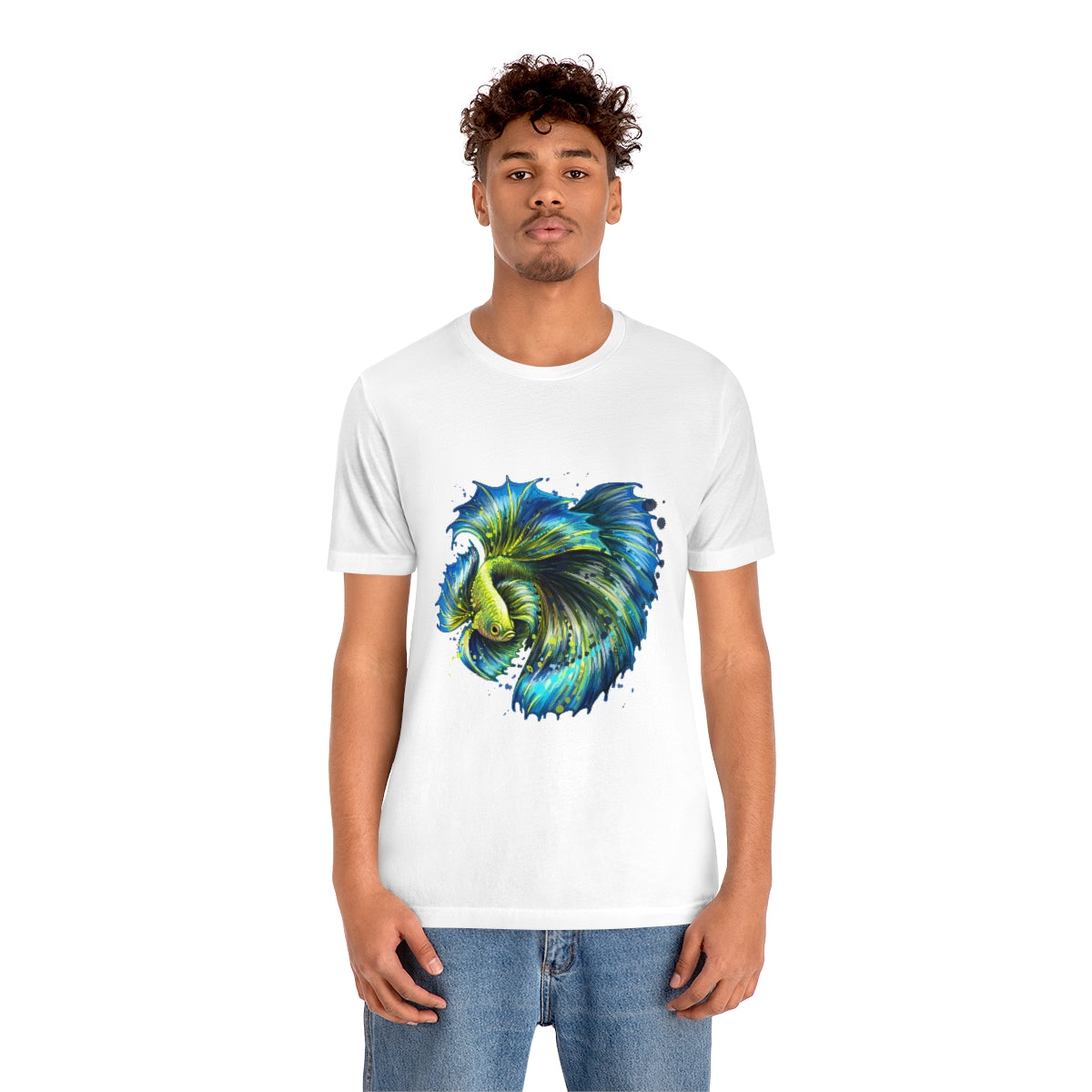 Unisex Jersey Short Sleeve Tee "Colorful tropical fish"