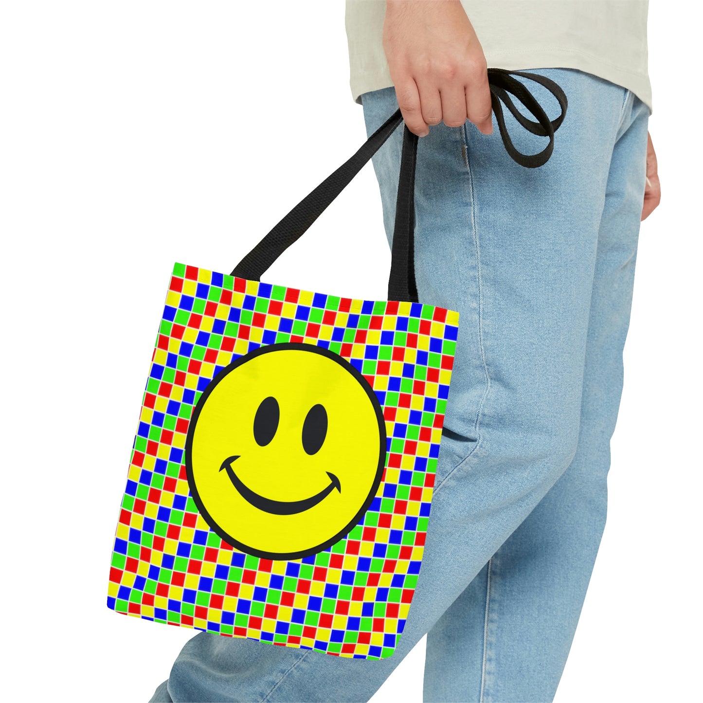 AOP Tote Bag "Smile and mosaic"