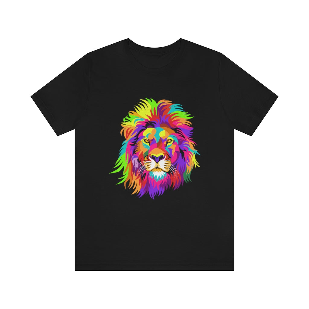 Unisex Jersey Short Sleeve Tee "Colourful lion"