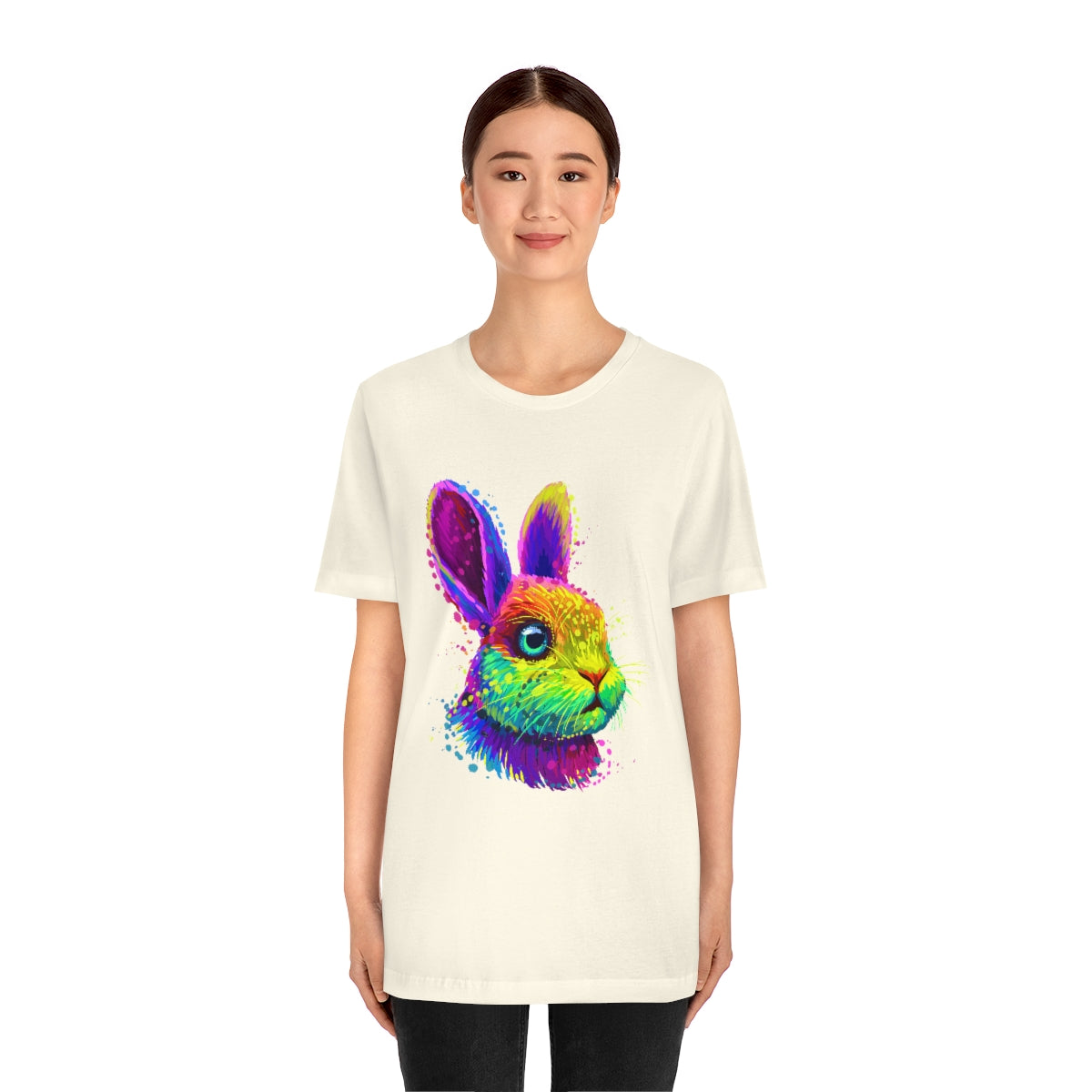 Unisex Jersey Short Sleeve Tee "Abstract colorful little rabbit"