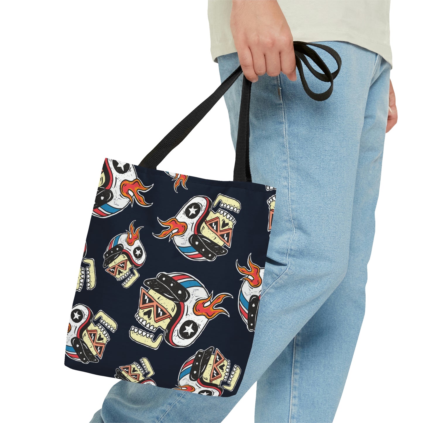AOP Tote Bag "Skulls"