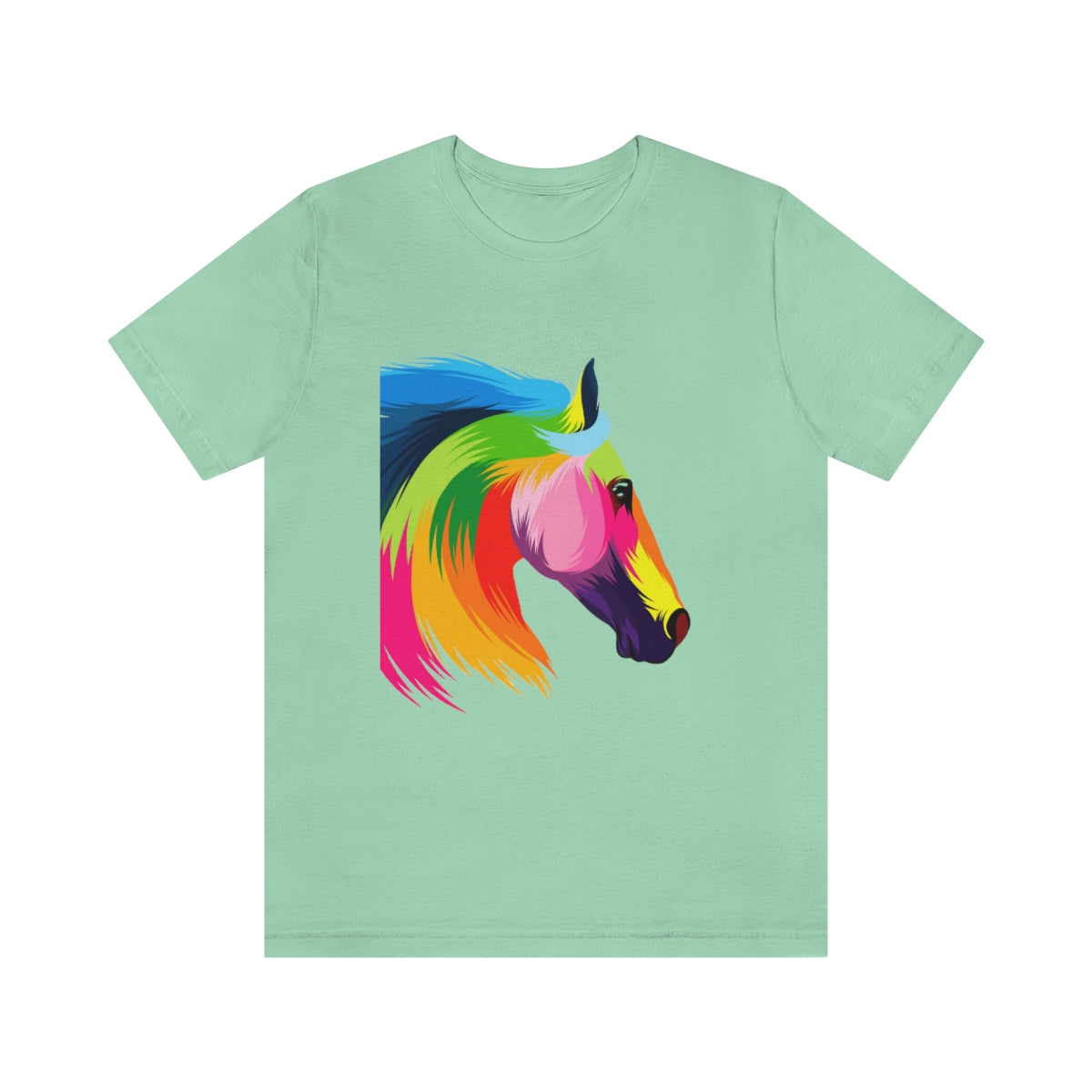 Unisex Jersey Short Sleeve Tee "Abstract colorful horse"