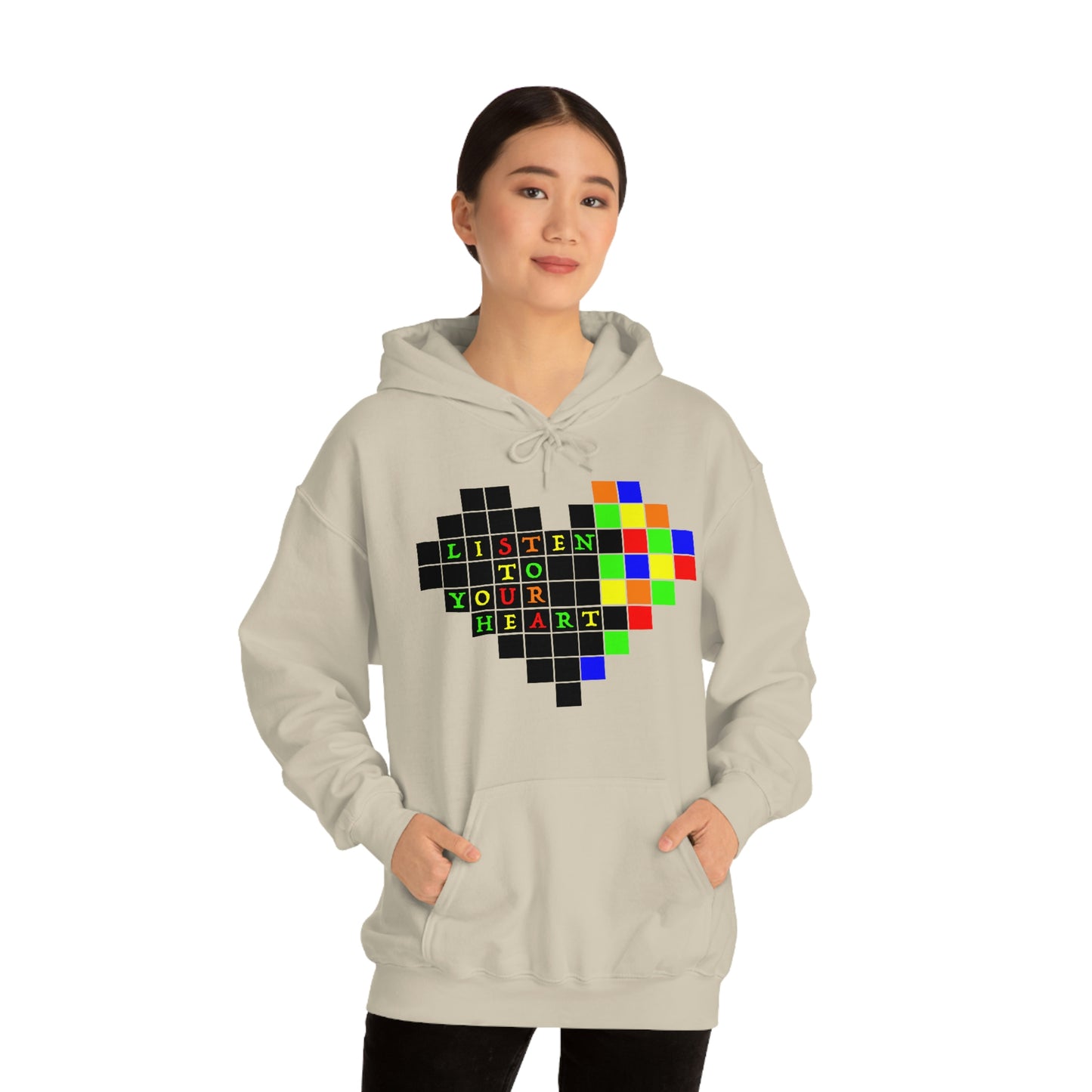 Unisex Heavy Blend™ Hooded Sweatshirt "Listen to your heart"