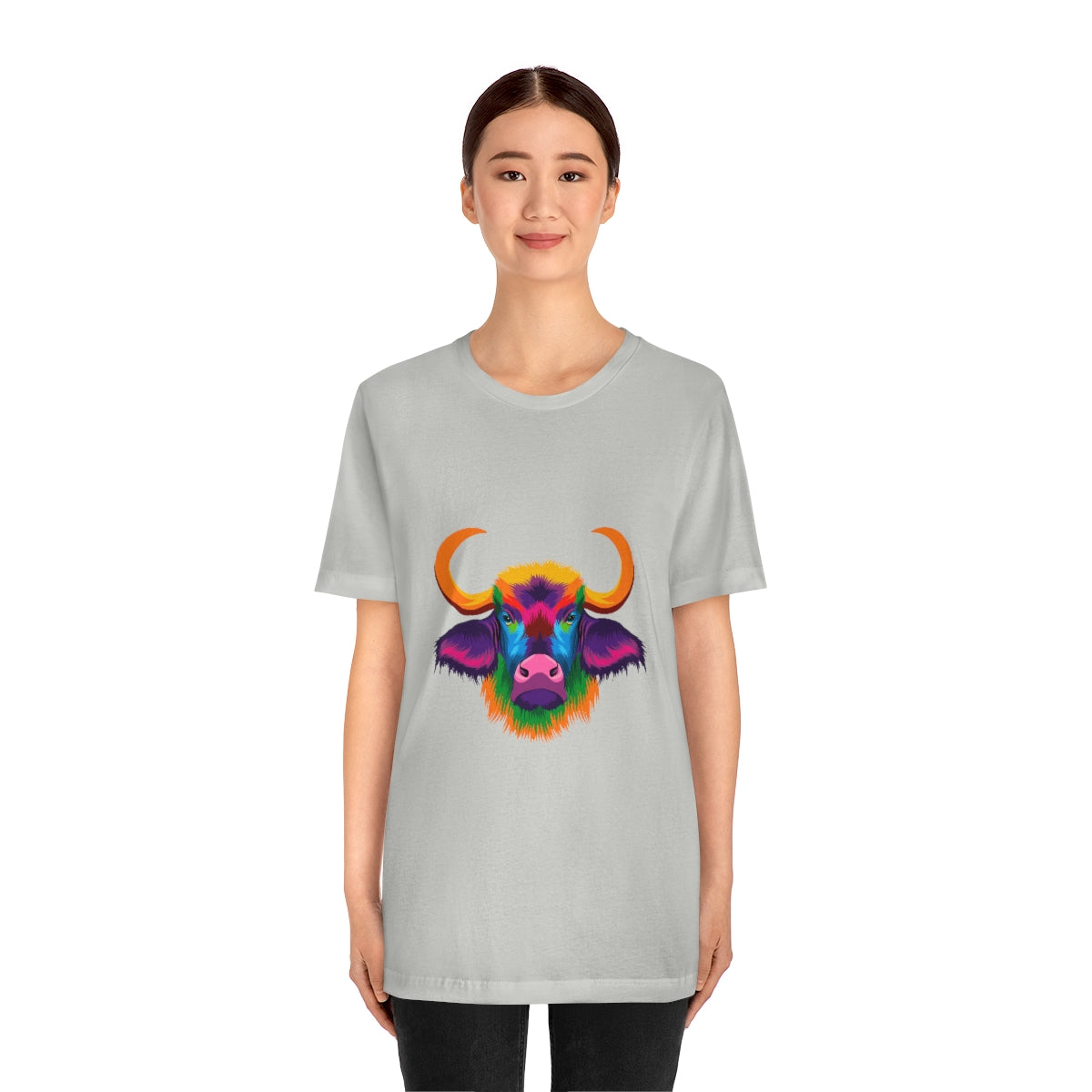 Unisex Jersey Short Sleeve Tee "Abstract colorful bison"