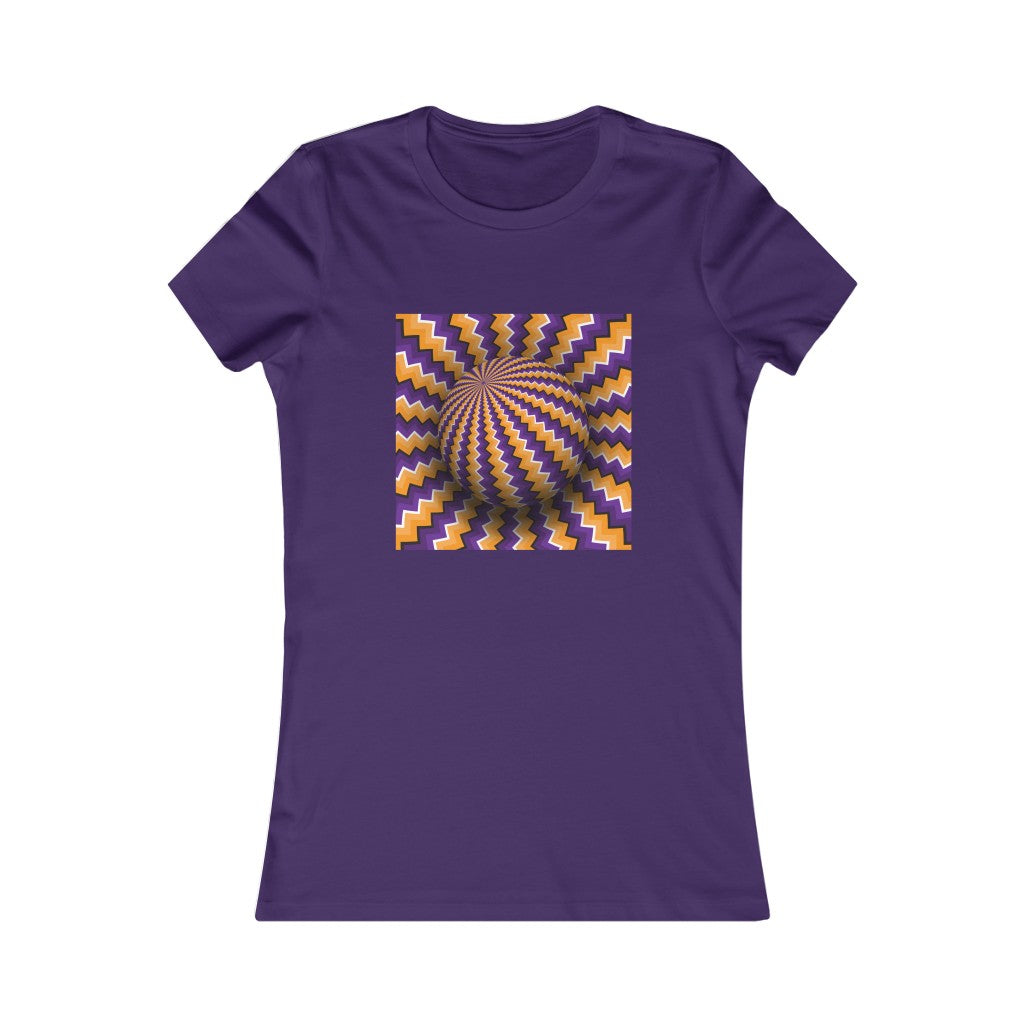 Women's Favorite Tee "Optical illusion Purple sphere"