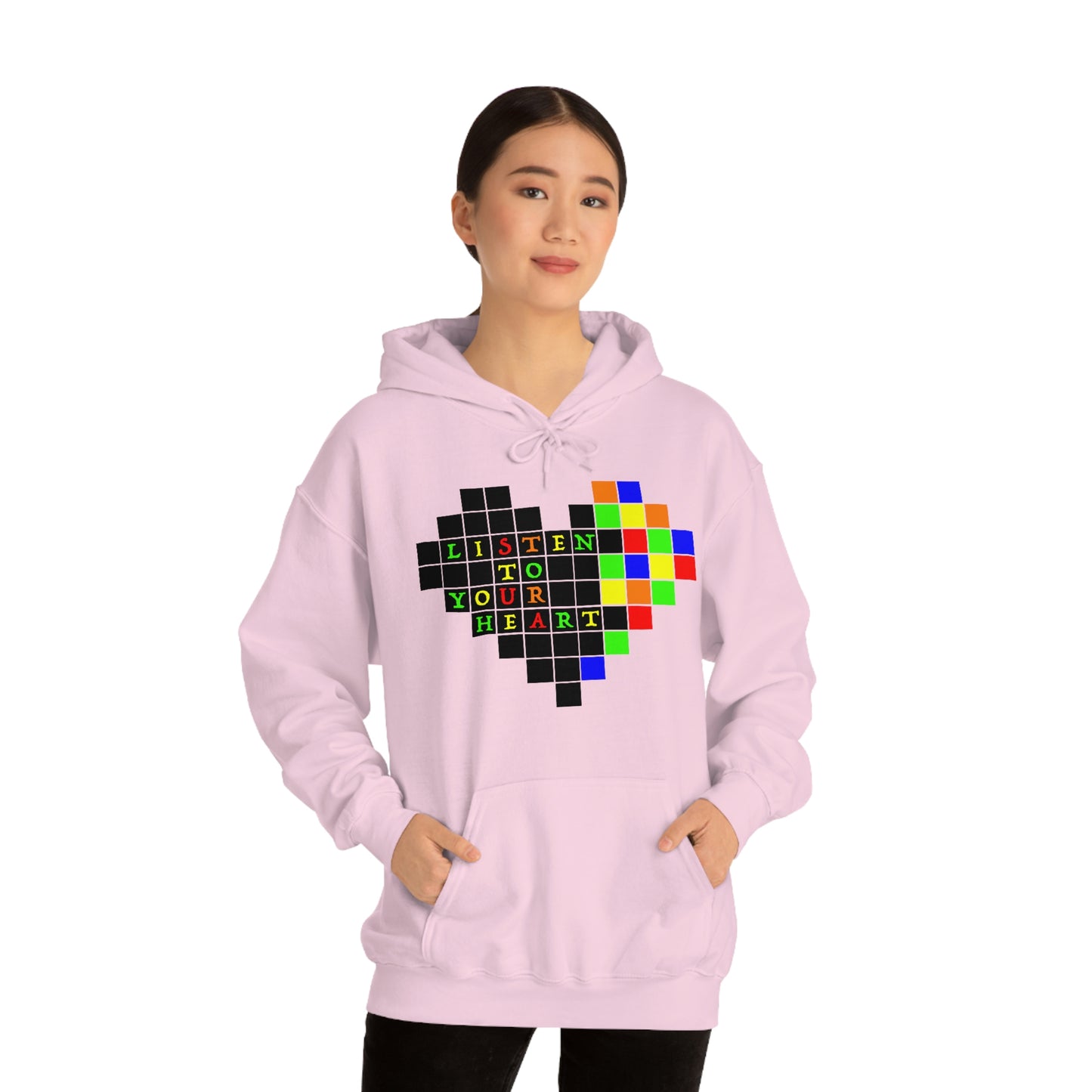 Unisex Heavy Blend™ Hooded Sweatshirt "Listen to your heart"