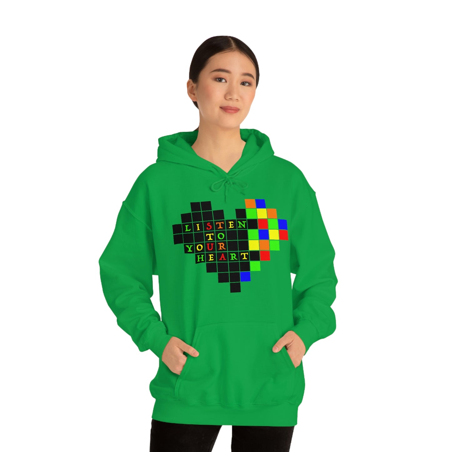 Unisex Heavy Blend™ Hooded Sweatshirt "Listen to your heart"