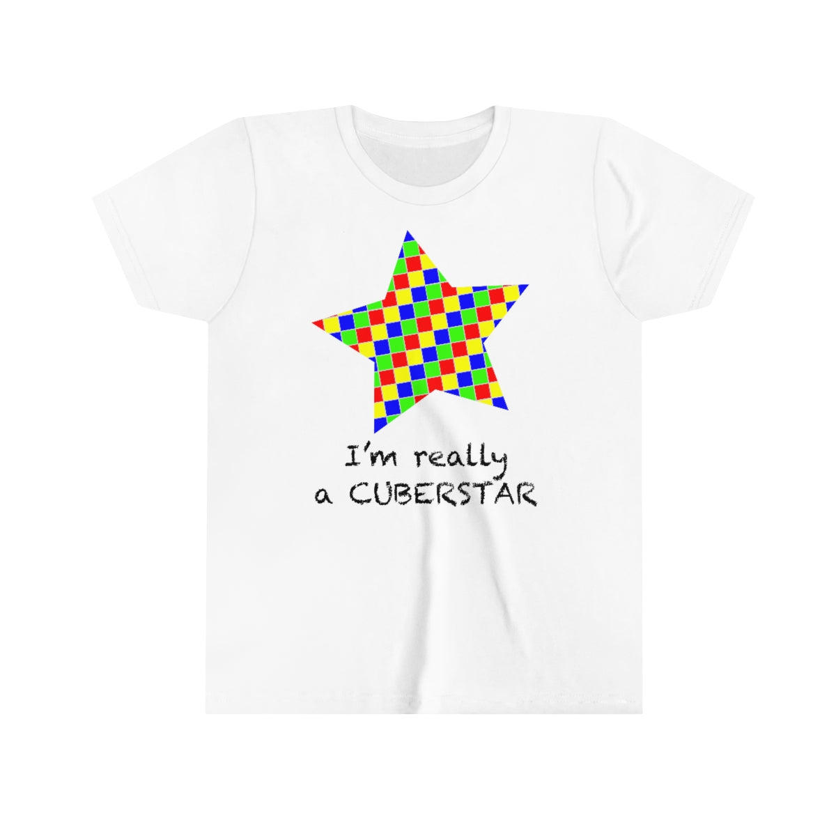 Youth Short Sleeve Tee "I'm really a cuberstar"