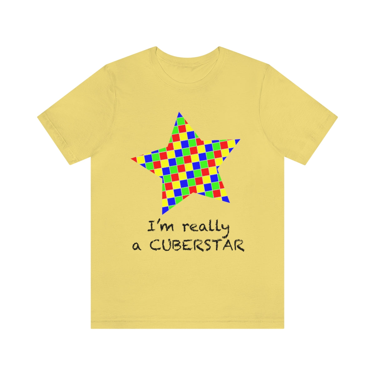 Unisex Jersey Short Sleeve Tee "I'm really a cuberstar"
