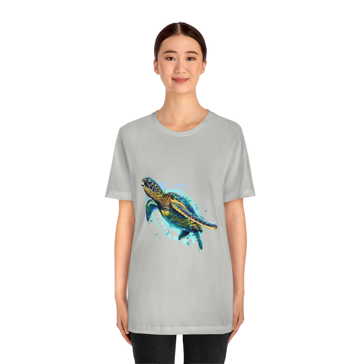 Unisex Jersey Short Sleeve Tee "Sea colorful turtle"