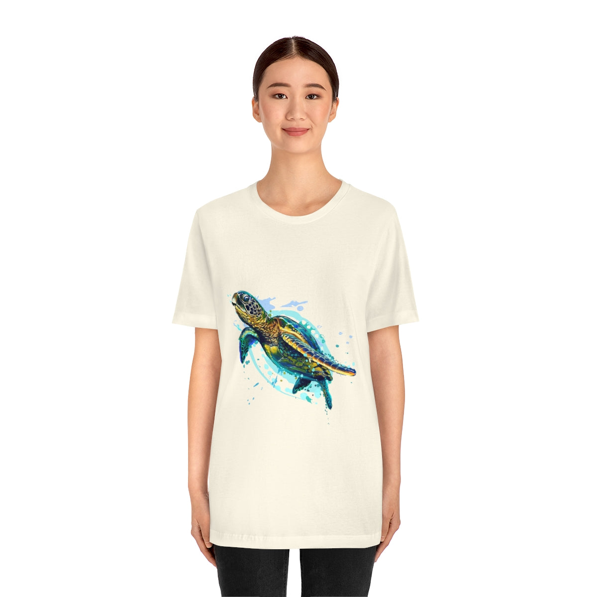 Unisex Jersey Short Sleeve Tee "Sea colorful turtle"