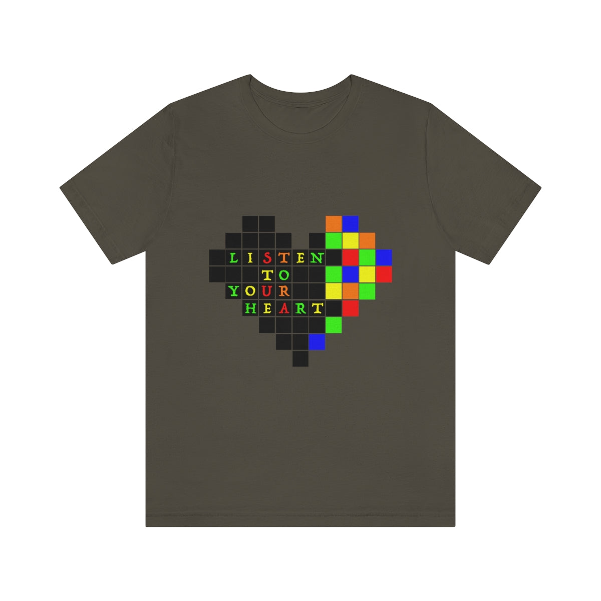 Unisex Jersey Short Sleeve Tee "Listen to your heart"