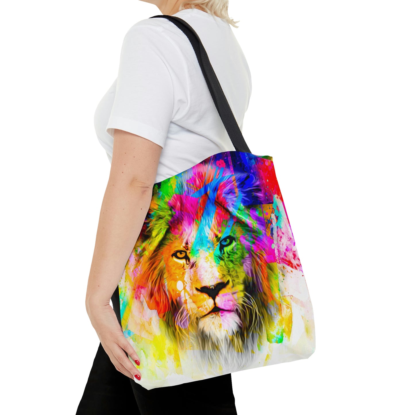 AOP Tote Bag "Lion color art"