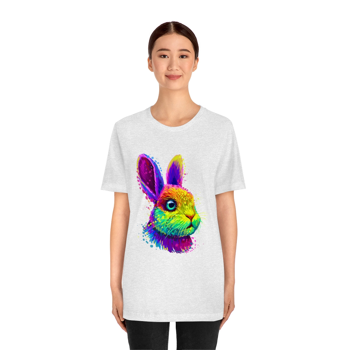 Unisex Jersey Short Sleeve Tee "Abstract colorful little rabbit"