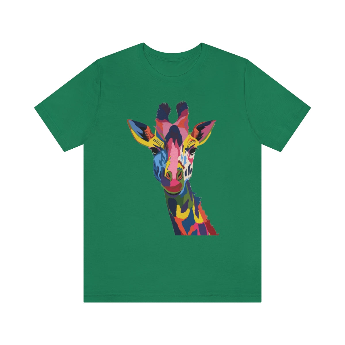 Unisex Jersey Short Sleeve Tee "Watercolor Colorful Giraffe"