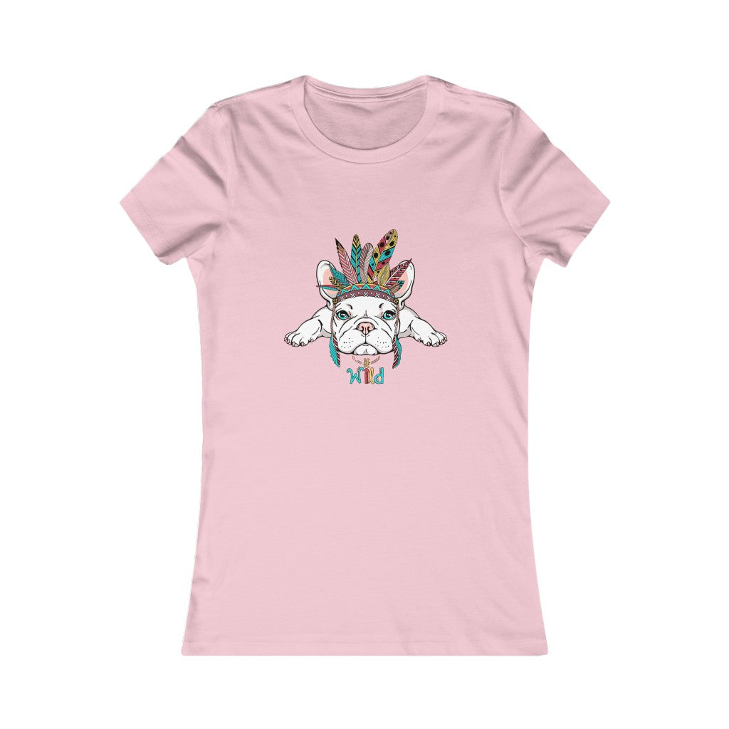 Women's Favorite Tee "French bulldog in Indian headdress"